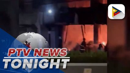 Video shows fire that broke out at pizza store in Visayas Avenue, QC