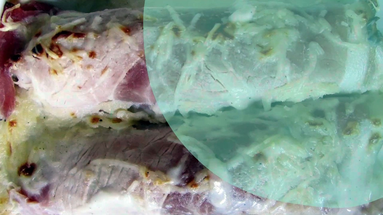 Rouleau d'épinard au jambon gratiné à la béchamel