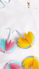 Making umbrella in just 30 sec for kids   DIY umbrella