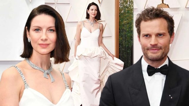 Caitriona Balfe looks gorgeous caught Jamie Dornan's eye at the Oscars