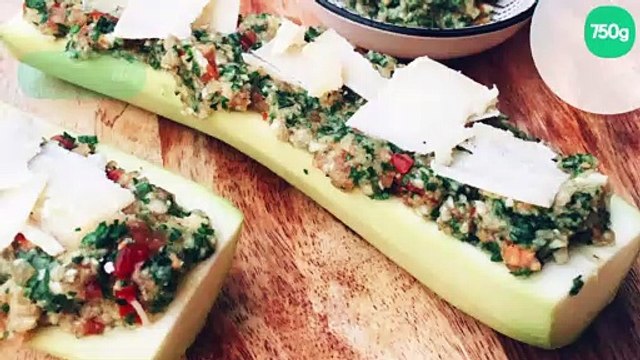 Courgettes farcies - Recette végétarienne