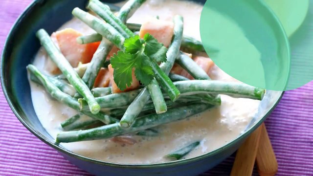 Curry thaïlandais de patate douce et haricots verts