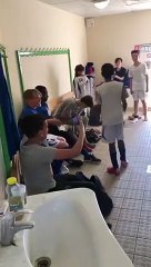 De la joie dans les vestiaires de NEUVILLE samedi pour les U 13