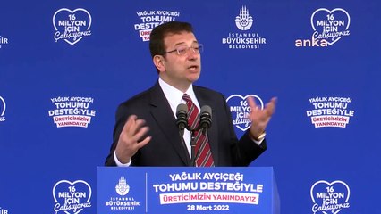 İmamoğlu: Tek derdimiz var bu şehrin bahçeleri beton olmasın