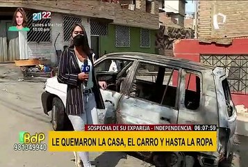 Independencia: joven denuncia que expareja le quemó la casa, el carro y hasta la ropa