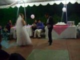Baile robotico, de Saul, en mi boda
