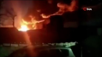 Ukrayna’nın Rivne bölgesinde yakıt deposu vuruldu