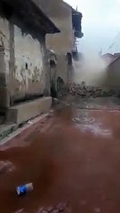 Derrumbe de una vivienda en Tarata, Cochabamba