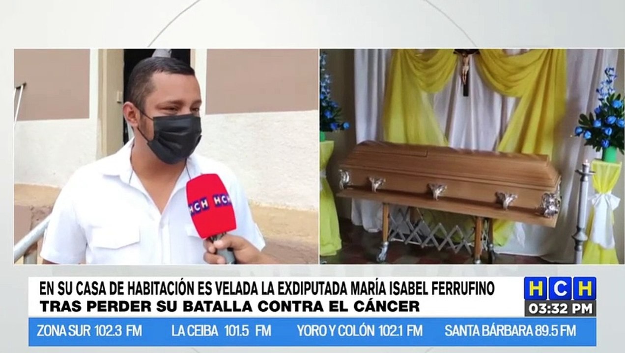 Familiares y amigos dan último adiós a la exdiputada María Isabel Ferrufino