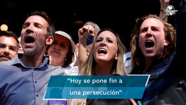 Familiares celebran fallo de la Corte a favor de Alejandra Cuevas