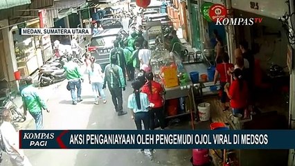 Viral! Rekaman Aksi Sejumlah Ojek Online Pukuli Pengemudi Mobil di Medan