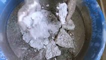 Messy Gritty Sand Cement Crumble on Paste Cr: ASMR By Kanwal