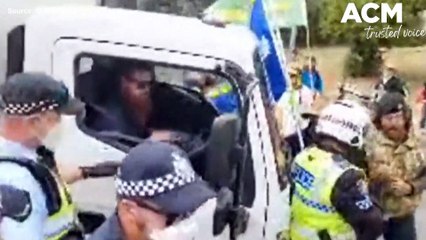 Convoy to Canberra trucker arrested | March 29, 2022 | ACM
