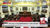 Pedro Castillo en el Congreso: “Moción de vacancia carece de todas las pruebas”