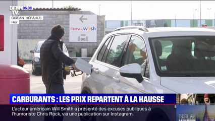 下载视频: Carburants: à trois jours de la remise de 18 centimes par litre, les prix repartent à la hausse