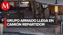 Grupo armado que irrumpió palenque en Michoacán entró escondido en un camión
