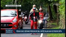 Bali United Juara Liga 1, Fans Bayar Kaul Jalan Kaki Sejauh 59 Km