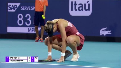 Badosa wins 34 shot rally against Fruhvirtova