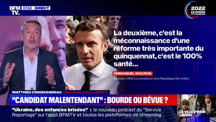 "Candidat malentendant": la maladresse d'Emmanuel Macron lors de sa réponse sur Éric Zemmour