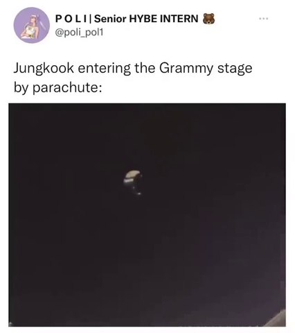 Jungkook_entering_the_Grammy_stage_by_parachute_last year