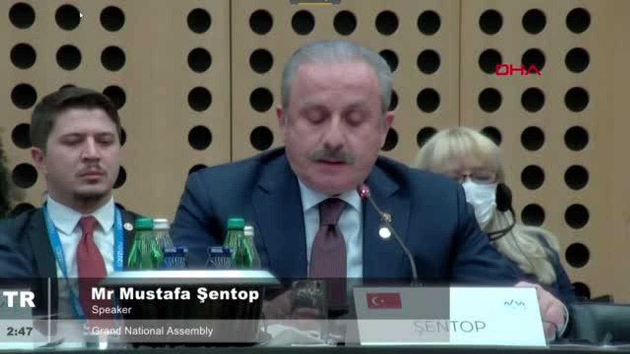 TBMM Başkanı Şentop AB Parlamento Başkanları Toplantısı'na katıldı