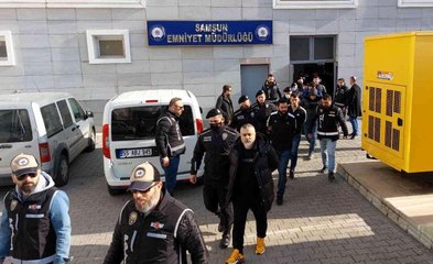 Samsun merkezli suç örgütü operasyonunda 15 şüpheli daha adliyeye sevk edildi