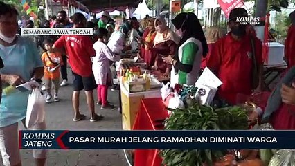 Pasar Murah Jelang Ramadhan Diminati Warga