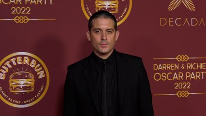 G-Eazy attends Darren Dzienciol and Richie Akiva’s Oscar Party 2022 red carpet event