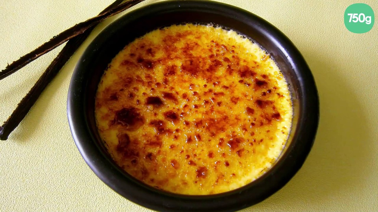 Crème brûlée crème liquide et vanille