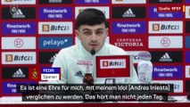 Pedri geschmeichelt von Vergleich mit Idol Iniesta