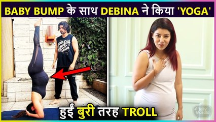 Debina Does YOGA With Huge Baby Bump, Gets Brutally TROLL !
