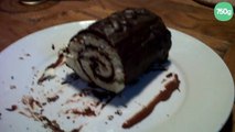 Bûche pâtissière au chocolat