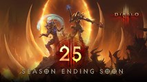 Diablo 3 : La date de fin de la Saison 25 a été annoncée
