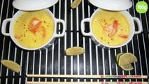 Soupe thaï aux crevettes, lait de coco et curry