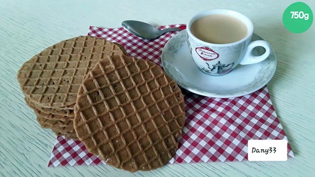 Gaufrettes fines et croquantes