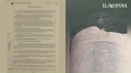 Tubería que sustenta la denuncia presentada a la Guardia Civil por supuestos vertidos al Mar Menor.