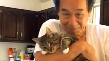 Dad Who Didn't Like Cats Falls In Love With His Daughter's Kitten