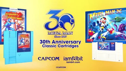 Mega Man iam8bit - Cartouches collector Mega Man 2 et Mega Man X