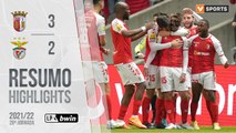 Highlights: SC Braga 3-2 Benfica (Liga 21/22 #28)