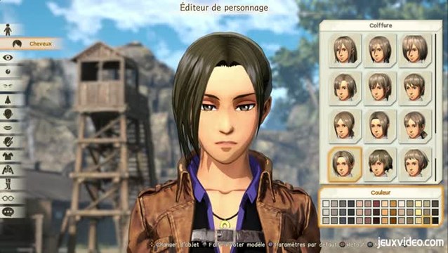 L'Attaque des Titans 2 : L'éditeur de personnage