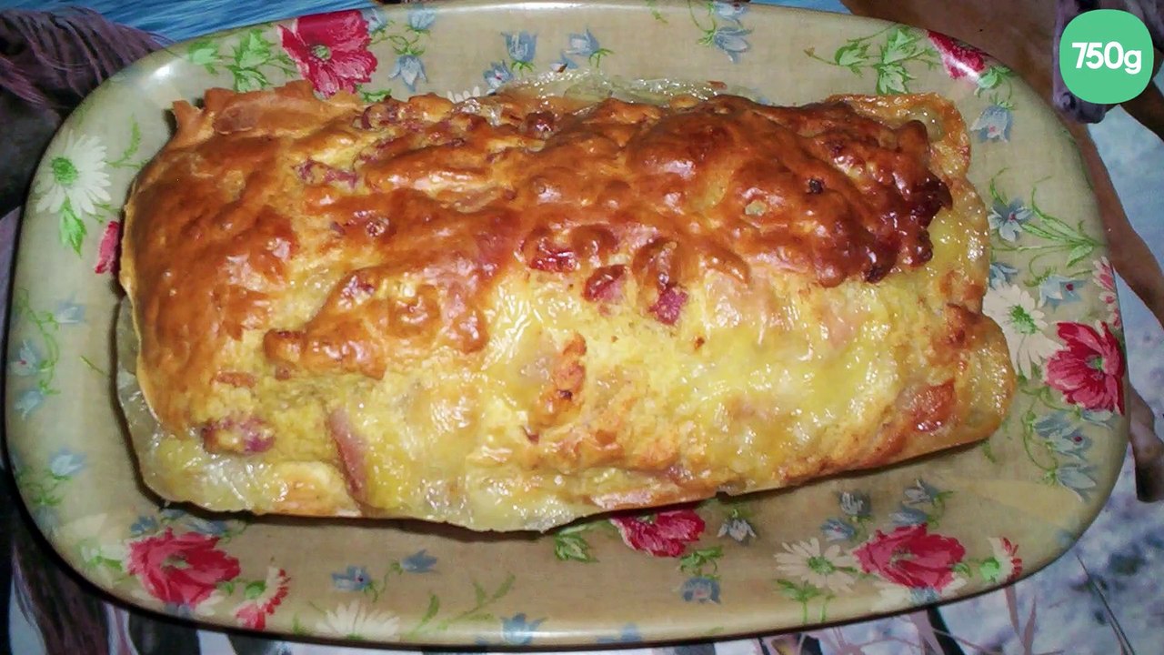 Cake au munster, cumin et aux lardons