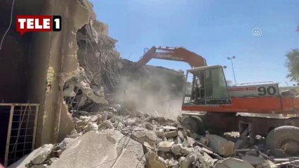 KDP, Bağdat'ta ateşe verilen binasını yıktı