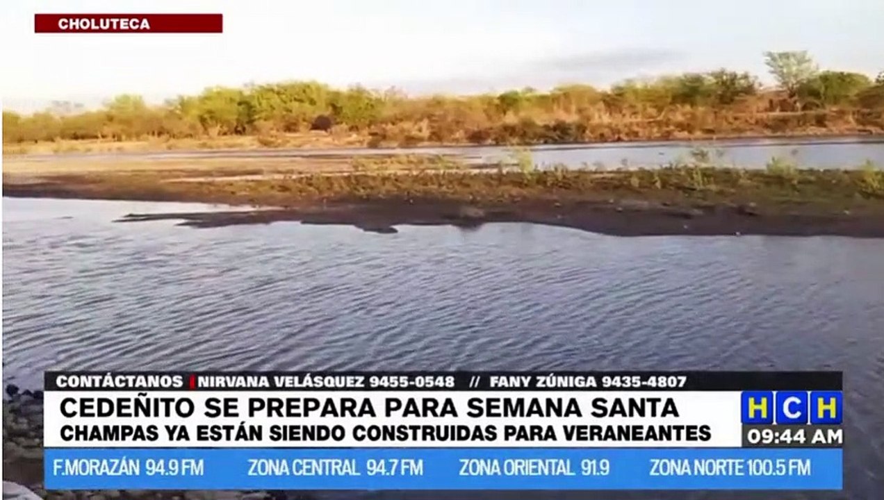Ultiman detalles para que veraneantes lo pasen "de lo lindo" en Cedeñito, Choluteca