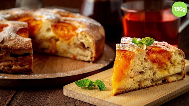 Gâteau moelleux aux abricots