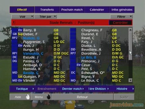 L'Entraîneur : Saison 02/03 : L'entraineur Quick de Rennes.