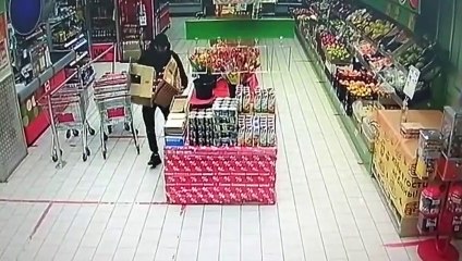 Ce voleur a été trop gourmand dans la quantité d'alcool qu'il a voulu prendre !