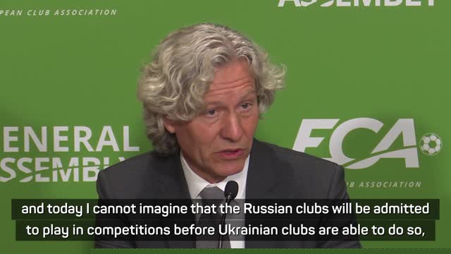 ECA 'exploring ways' to support Ukraine's football clubs