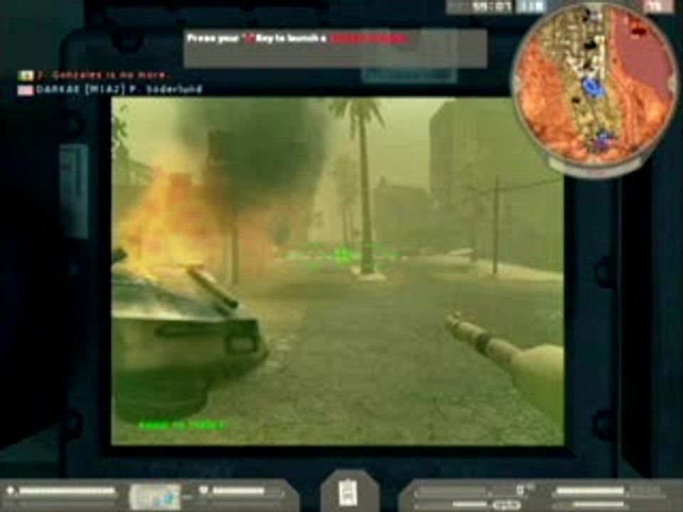 Battlefield 2 : Mitraillage et chars d'assaut
