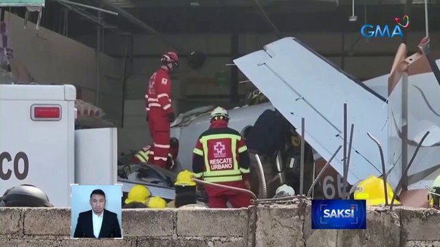 3 patay, 5 sugatan sa pagbagsak ng eroplano sa supermarket | Saksi