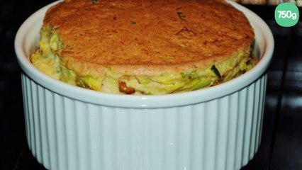Soufflé aux poireaux, Roquefort et Noix